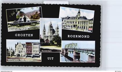 6041 Roermond - Kirche, Brücke, Stadhuis, Brunnen, Stationsplein - 50530586