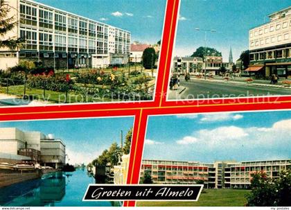 Almelo Teilansichten Gebaeude Kanal