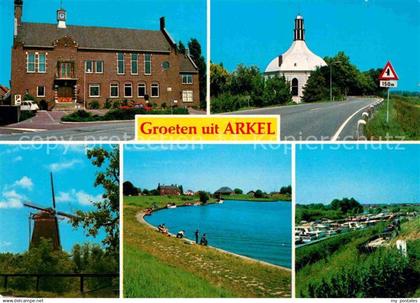 Arkel Zuid Holland Kirche Camping Windmuehle