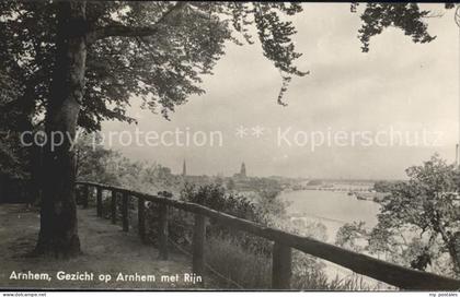 Arnhem Gezicht op Arnhem met Rijn