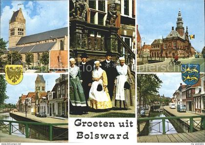Bolsward Boalsert Kirche Trachten Rathaus Kanal