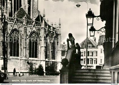 Breda Noord-Brabant Grote Kerk met Stadhuistrap