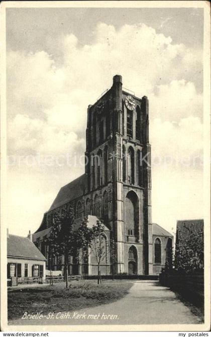 Brielle Niederlande St. Cath. Kerk met Toren