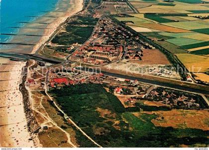 Cadzand Zeeland Fliegeraufnahme mit Strand