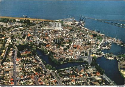 Delfzijl in vogelvlucht Hafen