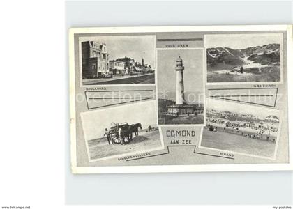 Egmond aan Zee Boulevard Vourtoren Schelpenvissers Duinen Strand
