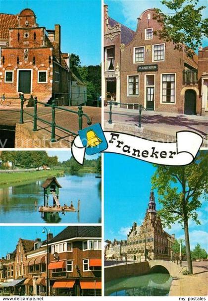 Franeker Korendragershuisje Planetarium Turfkade Voorstraat Stadhuis
