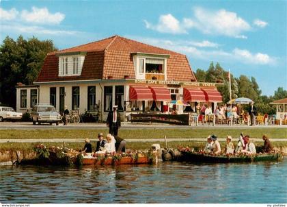 Giethoorn NL Bondscafe Restaurant Hollands Venetie Hochzeits Bootspartie