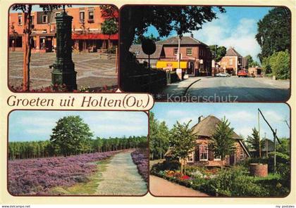 Holten Rijssen OV Overijssel NL Marktplatz Laterne Tankstelle Heide Weg Bauernha