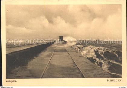 Ijmuiden Zuidpier Brandung