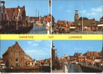 Lemmer Grachten Teilansichten Kirche