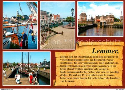 Lemmer Hafen Schleuse Anker Hafenstadt am Ijsselmeer