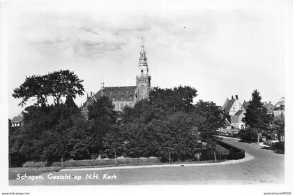 Lot188 schagen view of NH church netherlands  real photo