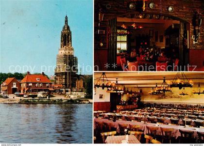 Rhenen Hotel Cafe Restaurant Stichse Oever Gastraum Festsaal Kirche