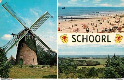 Schoorl Muehle Strand Panorama