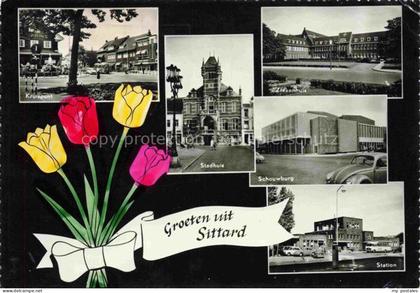 Sittard Limburg NL Kruispunt Stadhuis Ziekenhuis Schouwburg Station