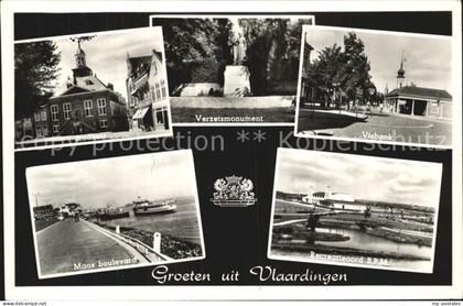 Vlaardingen Stadhuis Verzetsmonument Visbank Maas Boulevard Recreatieoord