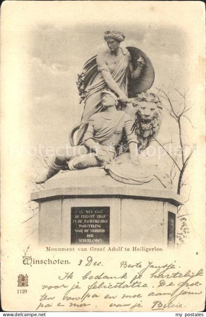Winschoten Monument van Graaf Adolf te Heiligerlee Denkmal Skulptur