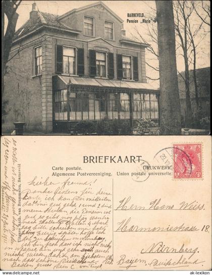 Postkaart Barneveld Pension Mario 1915