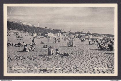 Vintage Postcard Netherlands Bloemendaal Beach Sunbathing