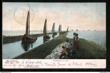 AK Bunschoten, Thuiskomst uit zee