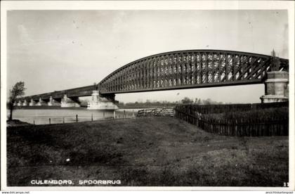 CPA Culemborg Gelderland, Eisenbahnbrücke