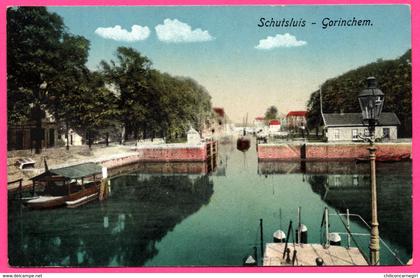 Gorinchem - Schutsluis - Bateau - Péniche - Edit. G.P.H. - A. v. W. - Colorisée