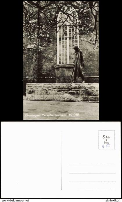 Postkaart Groningen Denkmal, Verzetsmonument 1960