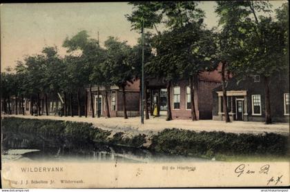 CPA Wildervank Groningen Niederlande, Bij de Houtbrug