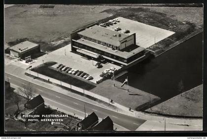 AK Heerenveen, Postiljon Pleisterplaats, Motel Heerenveen, Luchtfoto