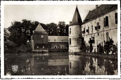 AK Klimmen Limburg Niederlande, Kasteel Rivieren, Wasserschloss