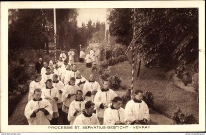 CPA Venray Limburg Niederlande, Processie St. Servatius-Gesticht