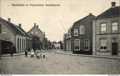 CPA Kaatsheuvel Nordbrabant, Marktplein, Peperstraat