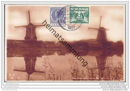 Windmühle - Niederlande - Holland - Houtzaagmolens bij Weesp - Foto-AK