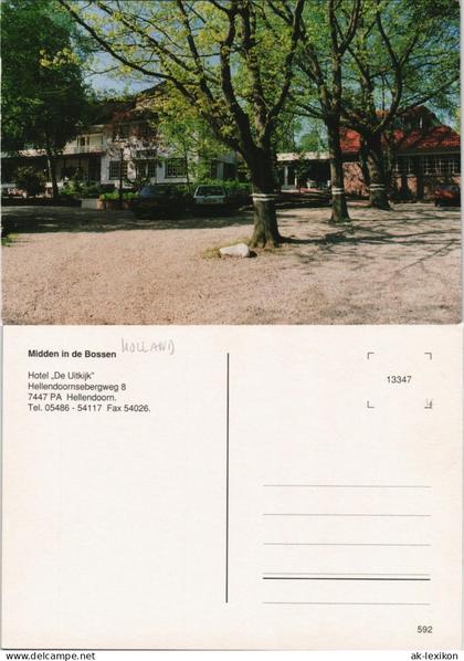 Postkaart Hellendoorn Hotel De Uitkijk 1975