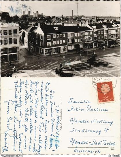 Postkaart Hengelo Ortsansicht Straßen Partie mit Geschäften 1960