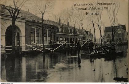 Purmerend // Watersnood 1916 - Koestraat 1916