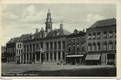 CPA Roermond Markt met stadhuis NETHERLANDS (728442)