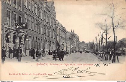 Nederland - ROTTERDAM - Schiedamsche Singel en St. Lucia Pensionaat - Casino