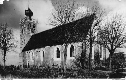PAYS BAS - Noordwolde - Restauratie comité - Ned Herv Kerk - Eglise - Tour - Flèche - Cour - Carte postale