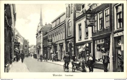 CPA Woerden Utrecht Niederlande, Voorstraat, Geschäfte