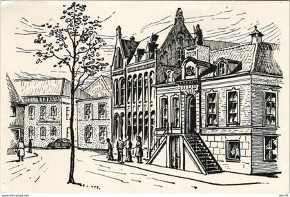 CPA WAGENINGEN Gemeentehuis en Postkantoor NETHERLANDS (713447)
