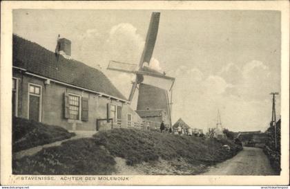 CPA Stavenisse Zeeland Niederlande, Achter den Molendijk