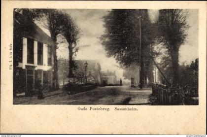 CPA Sassenheim Südholland, Oude Postebrug