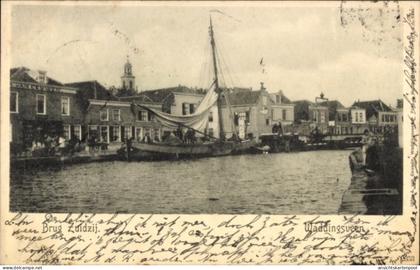 CPA Waddinxveen Südholland, bei der Brücke an der Südseite