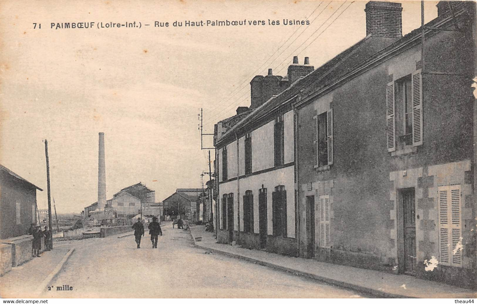 ¤¤   -   PAIMBOEUF   -    Rue du Haut-Paimboeuf vers les Usines    -  ¤¤