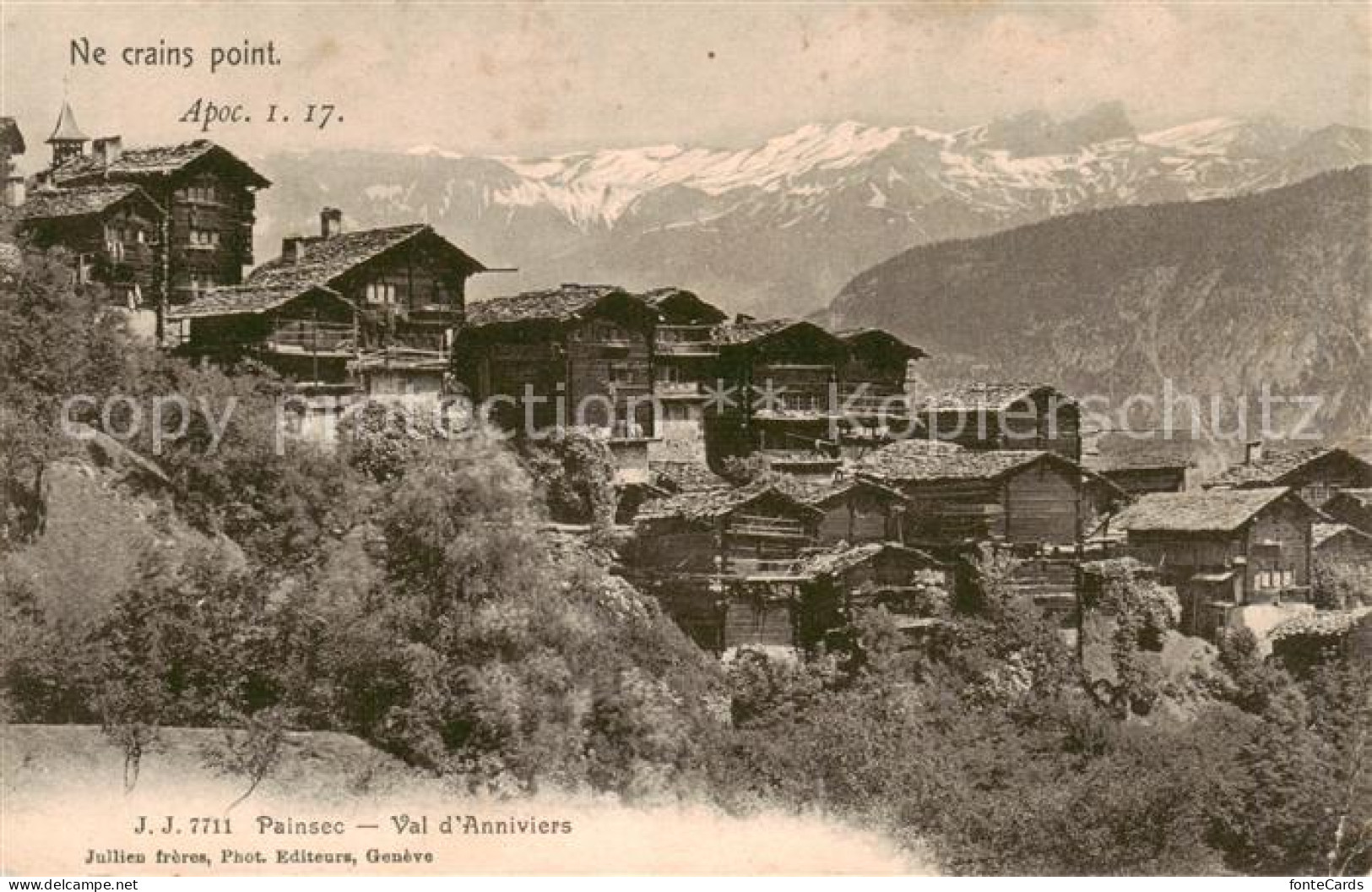Painsec Anniviers Val d Anniviers Grimentz VS Ne crains point