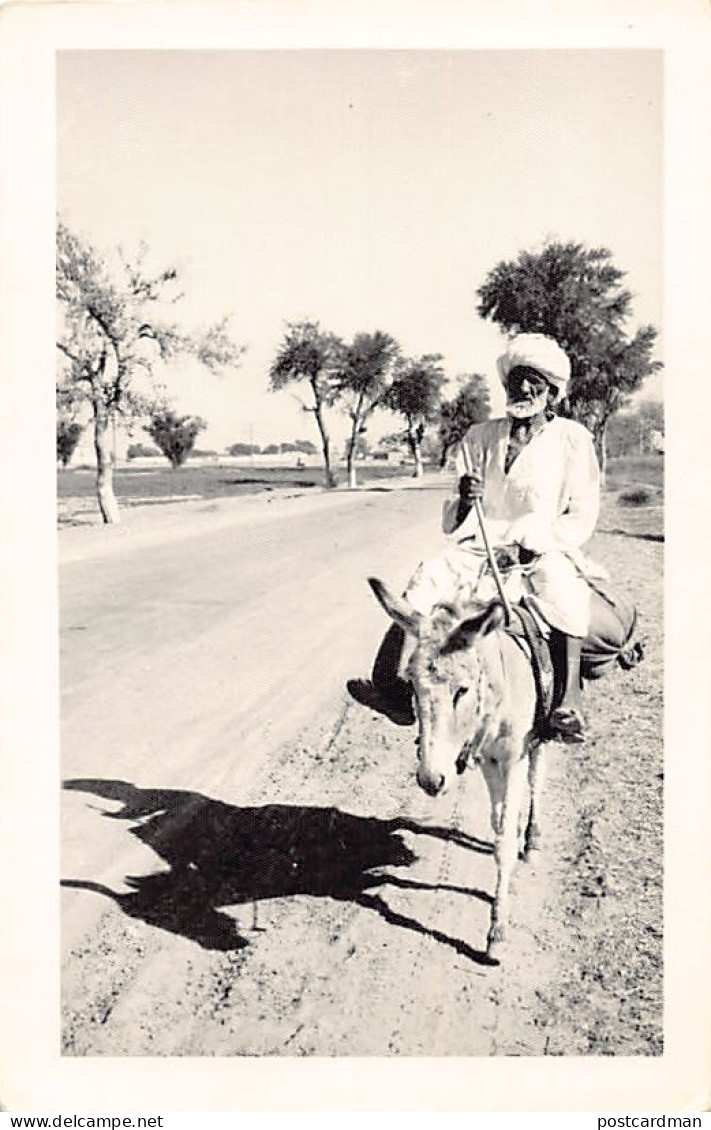 Pakistan - Donkey rider - REAL PHOTO - Publ. unknown