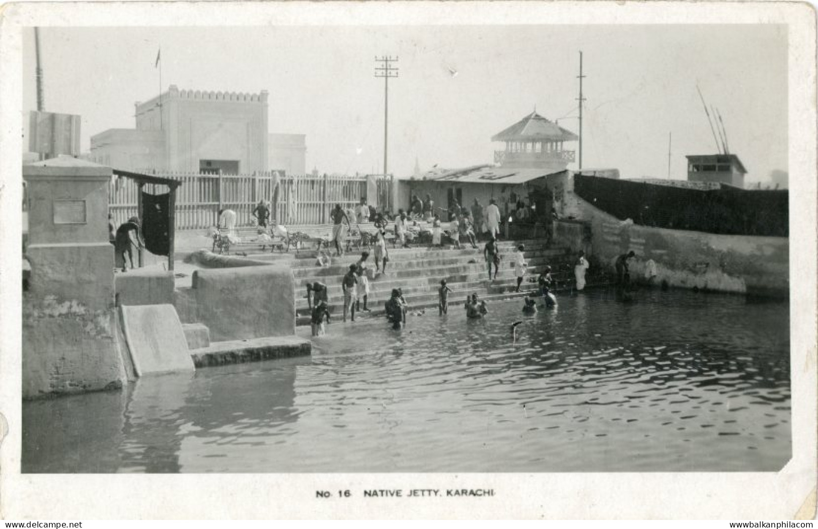 Pakistan Karachi Native Jetty photocard