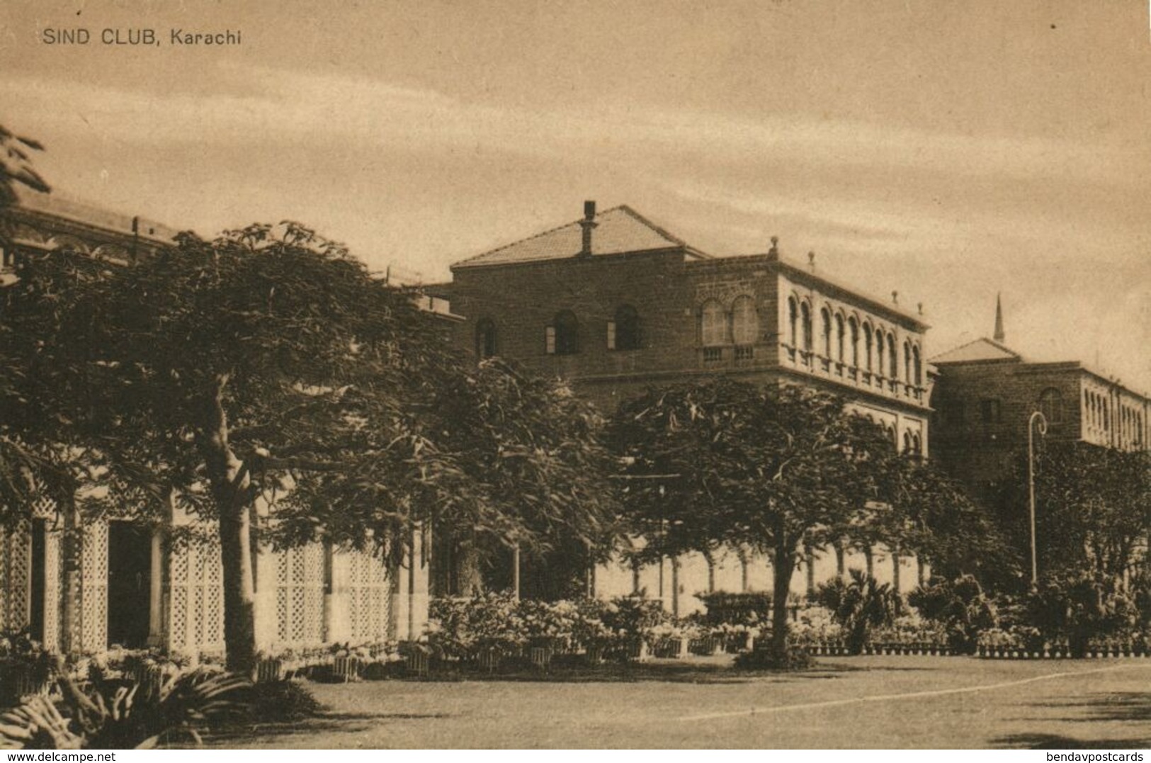 pakistan, KARACHI, Sind Club (1930s) Postcard